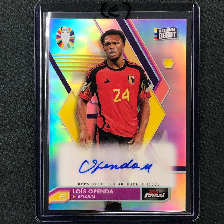 2023 Topps Finest Road To Uefa Lois Openda Base Auto #Lo C