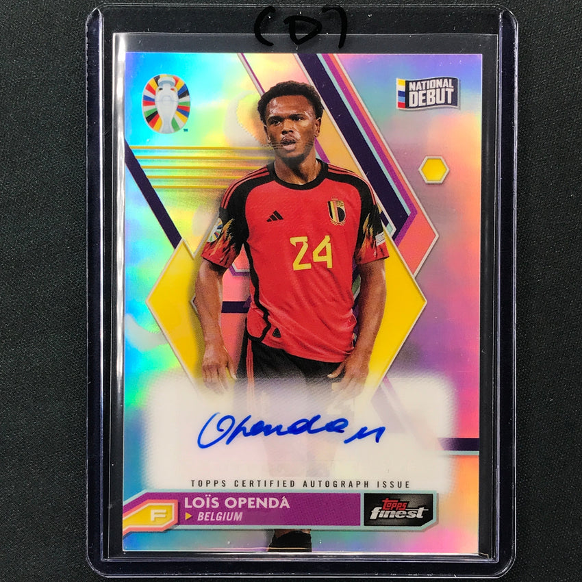 2023 Topps Finest Road To Uefa Lois Openda Base Auto No Lo D