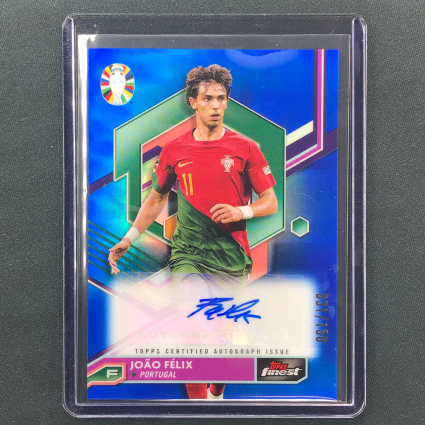 2023 Topps Finest Road To Uefa Joao Felix Base Auto Blue 31/150