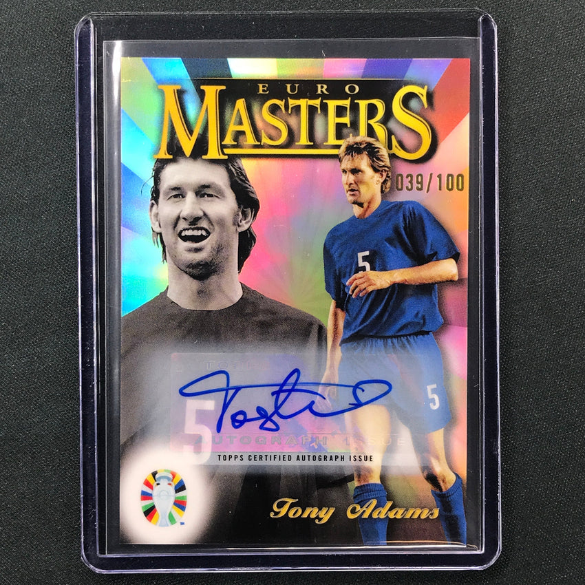 2023 Topps Finest Road To Uefa Tony Adams Euro Masters Auto Refractor 39/100