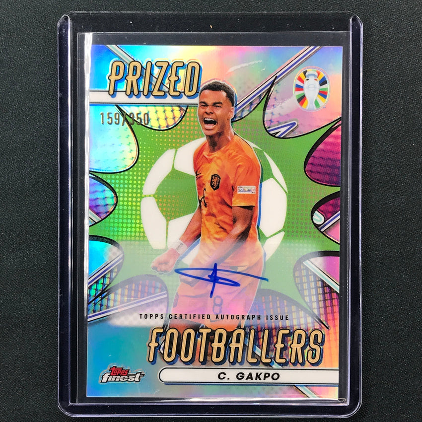2023 Topps Finest Road to UEFA CODY GAKPO Prized Footballers Auto 159/350