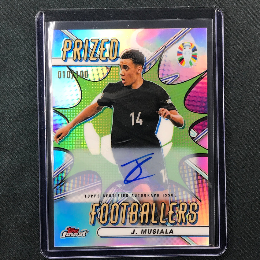 2023 Topps Finest Road to UEFA JAMAL MUSIALA Prized Footballers Auto 10/100