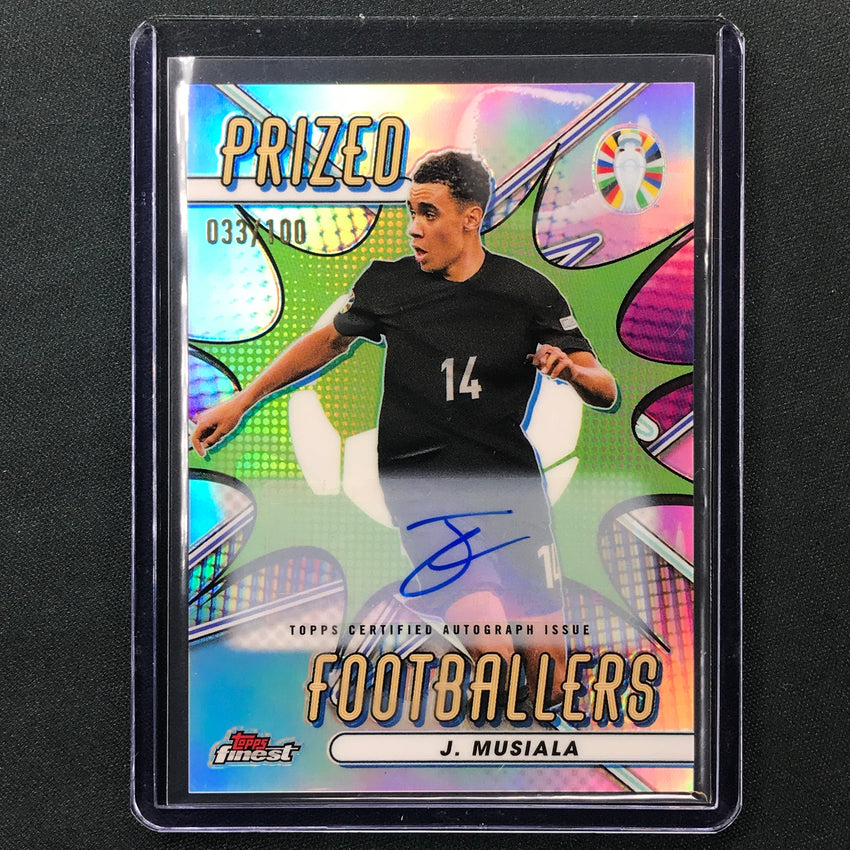 2023 Topps Finest Road To Uefa Jamal Musiala Prized Footballers Auto 33/100