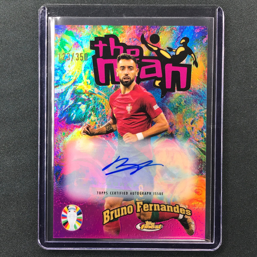 2023 Topps Finest Road to UEFA BRUNO FERNANDES The Man Auto 123/350