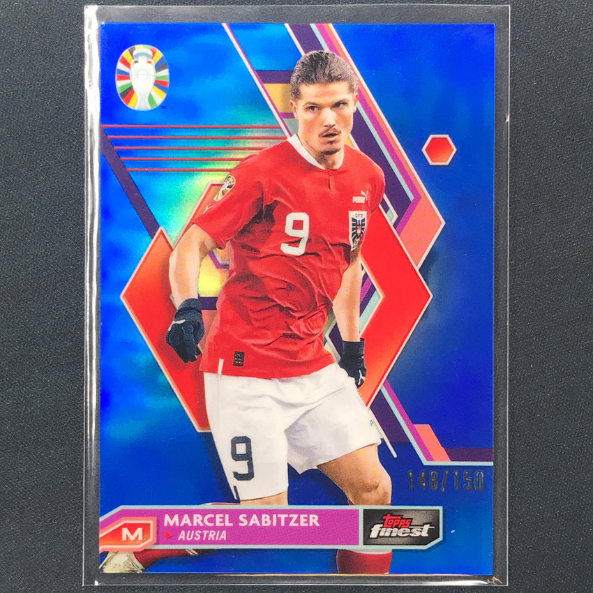 2023 Topps Finest Road To Uefa Marcel Sabitzer Base Blue 148/150