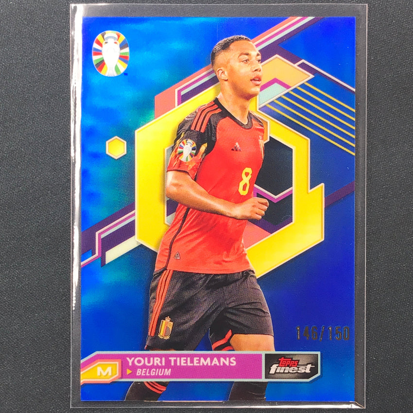 2023 Topps Finest Road To Uefa Youri Tielemans Base Blue 146/150