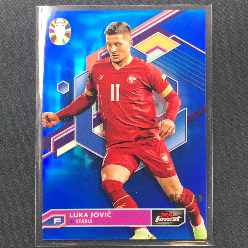 2023 Topps Finest Road To Uefa Luka Jovic Base Blue 52/150