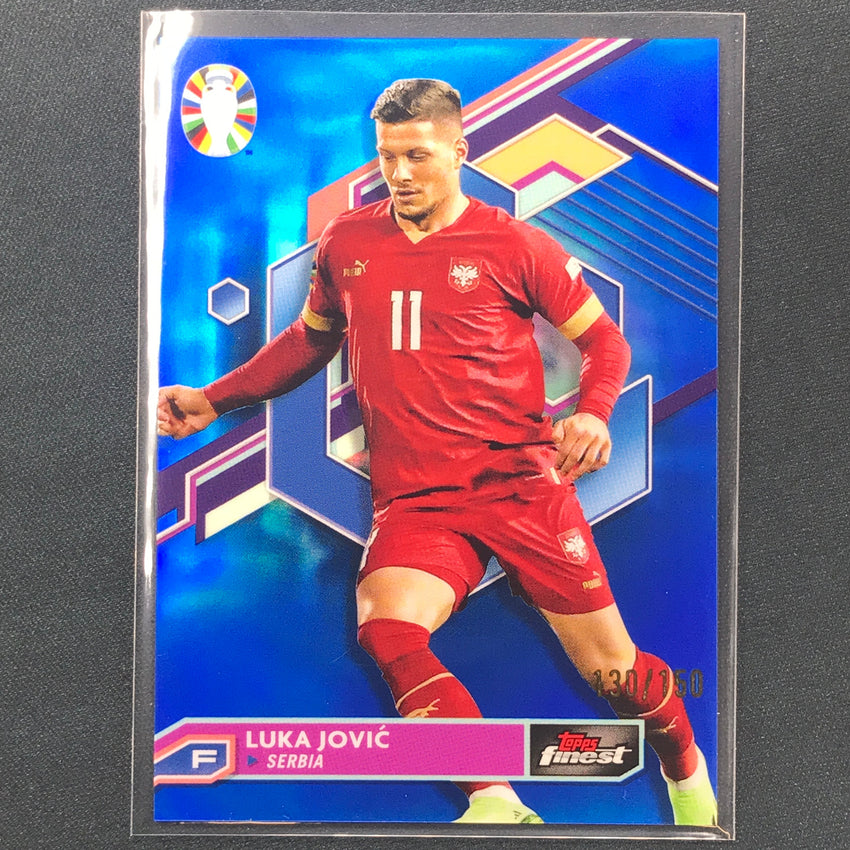 2023 Topps Finest Road To Uefa Luka Jovic Base Blue 130/150
