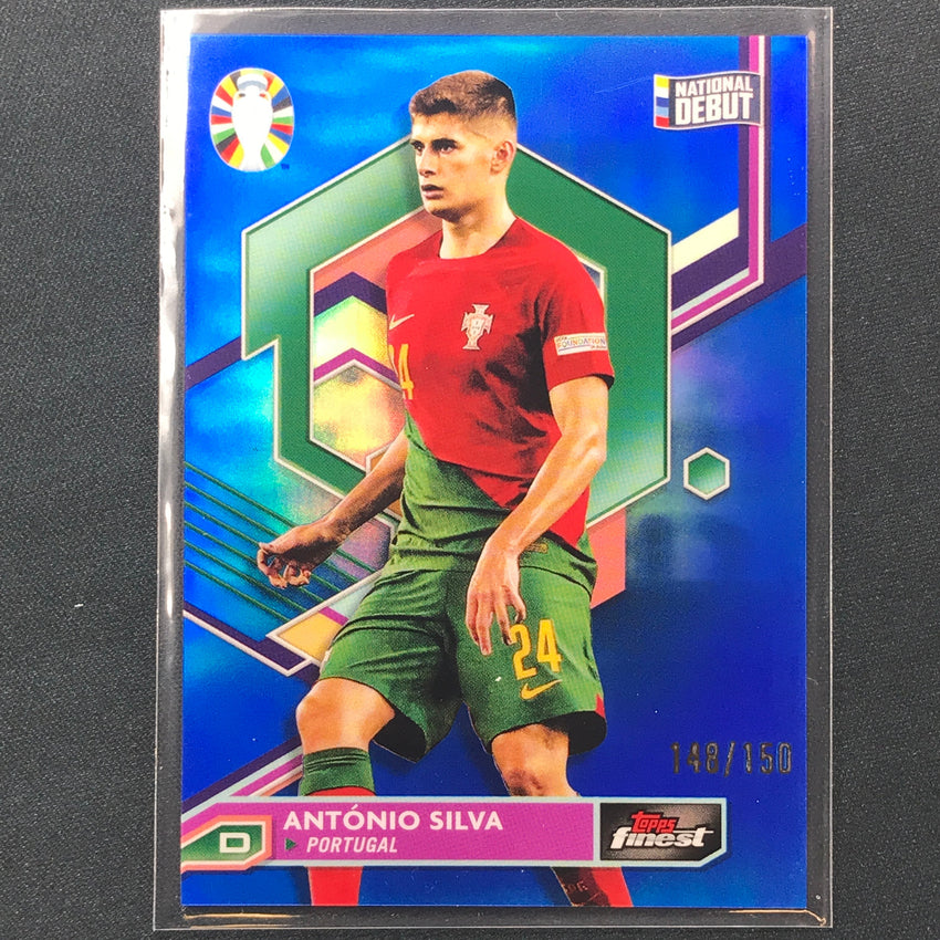 2023 Topps Finest Road To Uefa Antonio Silva Base Blue 148/150