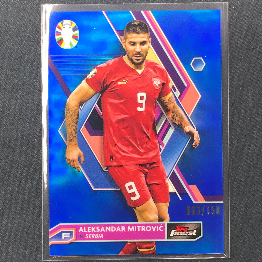 2023 Topps Finest Road To Uefa Aleksandar Mitrovic Base Blue 63/150