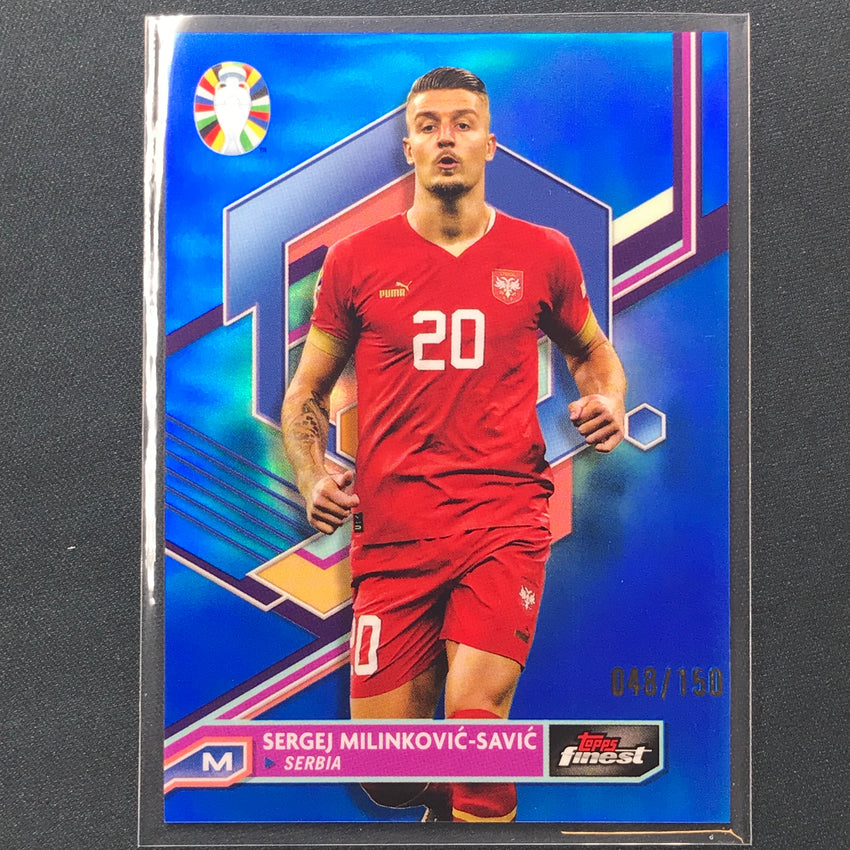 2023 Topps Finest Road To Uefa Sergej Milinkovic-savic Base Blue 48/150