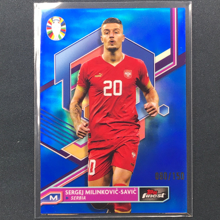 2023 Topps Finest Road To Uefa Sergej Milinkovic-savic Base Blue 80/150
