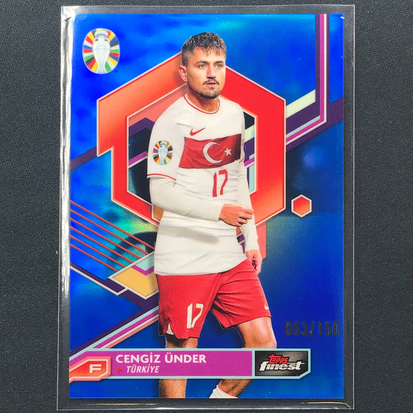 2023 Topps Finest Road To Uefa Cengiz Under Base Blue 53/150