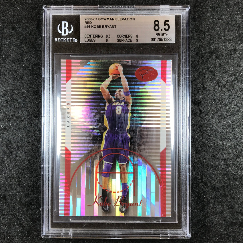 2006-07 Bowman Elevation KOBE BRYANT Red 174/299 #46 BGS 8.5 (383)