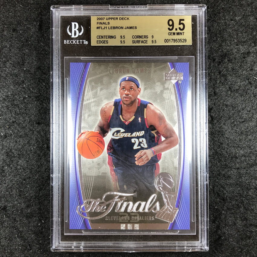 2007 Upper Deck LEBRON JAMES The Finals #FLJ1 BGS 9.5 (529)
