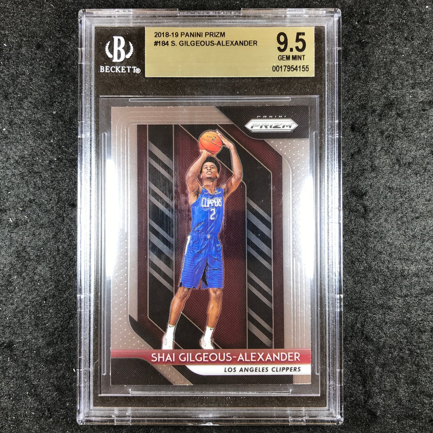 2018-19 Prizm SHAI GILGEOUS-ALEXANDER Rookie Base #184 BGS 9.5 (155)