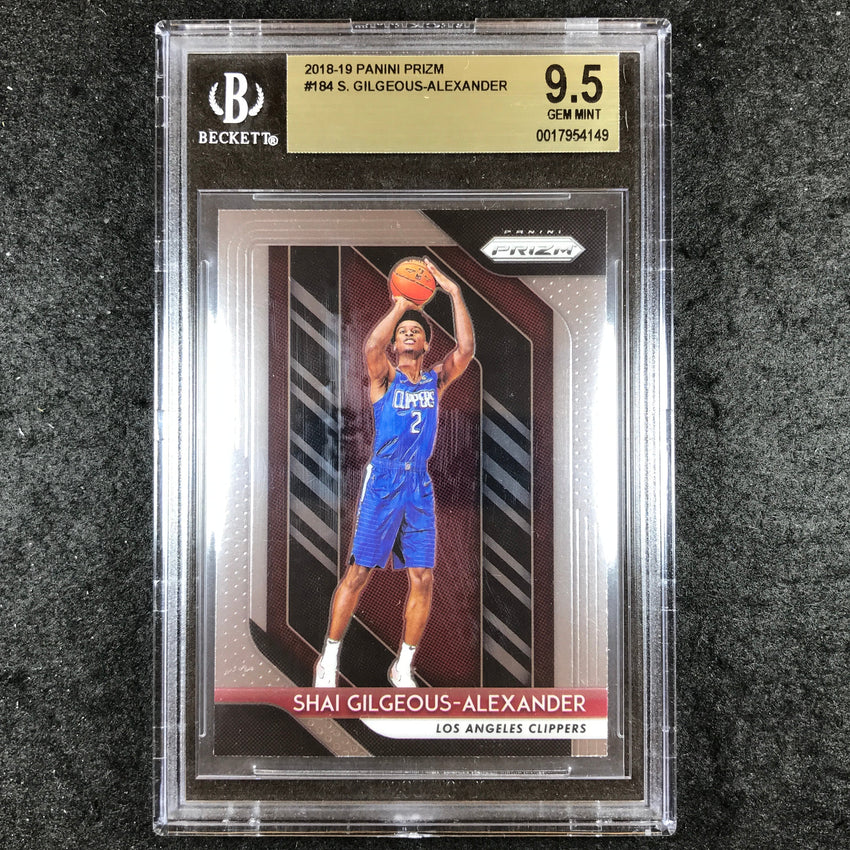 2018-19 Prizm SHAI GILGEOUS-ALEXANDER Rookie Base #184 BGS 9.5 (149)