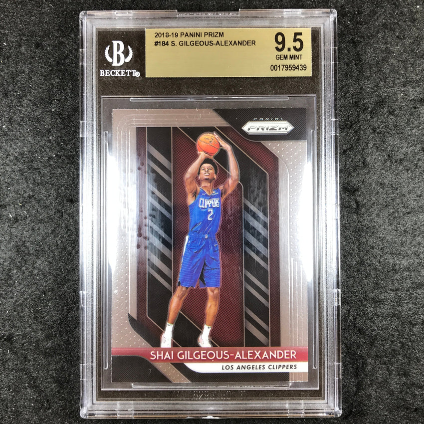 2018-19 Prizm SHAI GILGEOUS-ALEXANDER Rookie Base #184 BGS 9.5 (439)