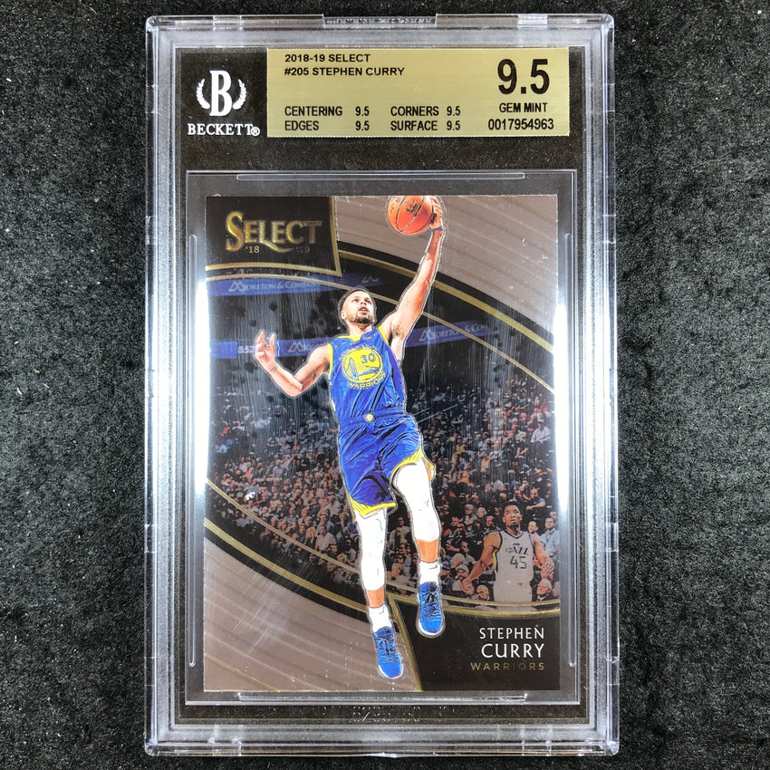 2018-19 Select STEPHEN CURRY Courtside #205 BGS 9.5 (963)