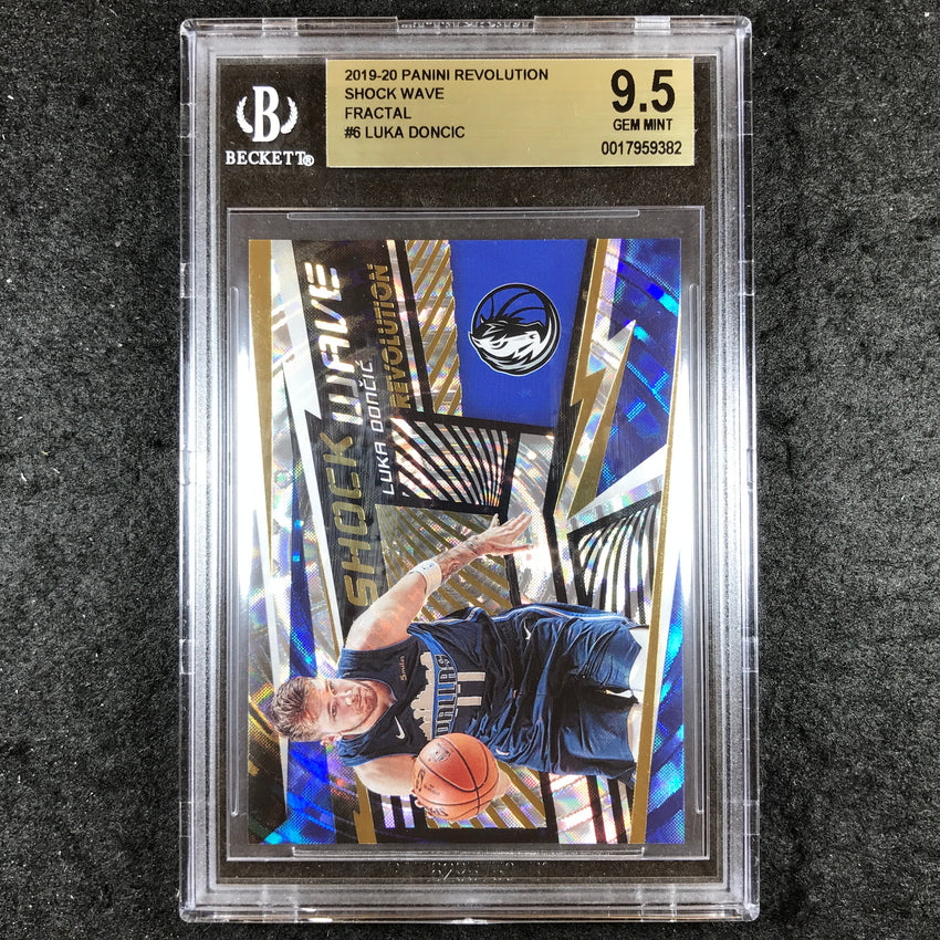 2019-20 Revolution LUKA DONCIC Shock Wave Fractal #6 BGS 9.5 (382)