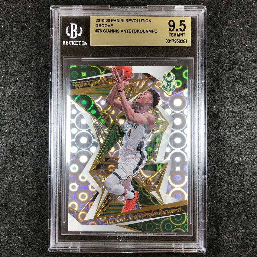 2019-20 Revolution GIANNIS ANTETOKOUNMPO Groove #76 BGS 9.5 (381)