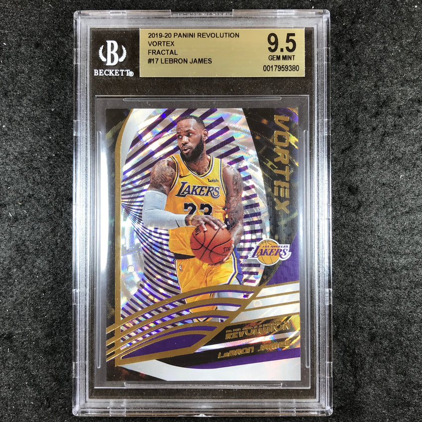 2019-20 Revolution LEBRON JAMES Vortex Fractal #17 BGS 9.5 (380)