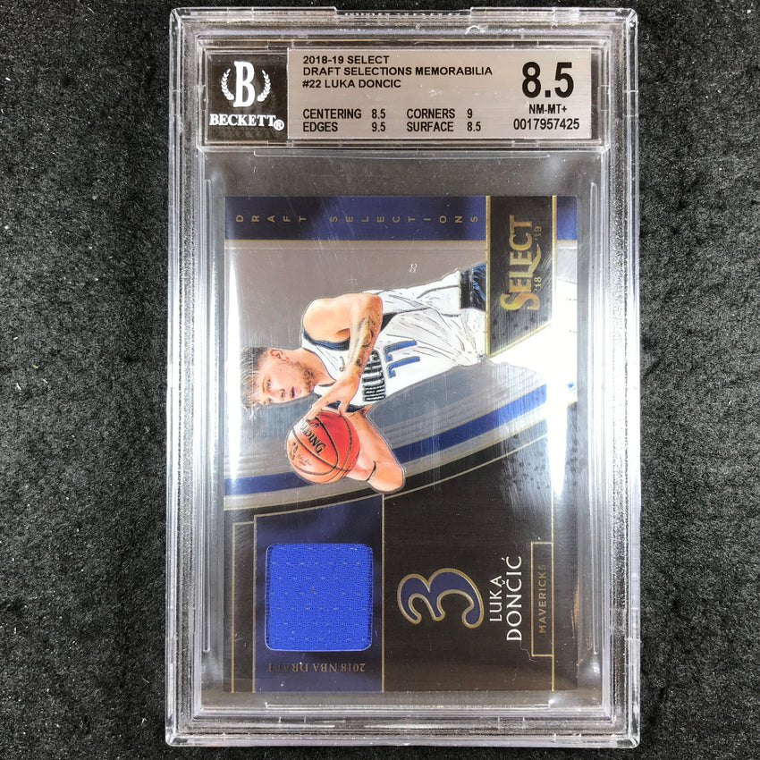 2018-19 Select LUKA DONCIC Draft Selections Memorabilia Rookie #22 BGS 8.5 (425)