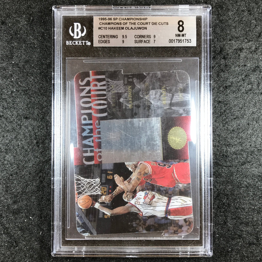 1995-96 SP Championship HAKEEM OLAJUWON Champions of the Court #10 BGS 8 (753)