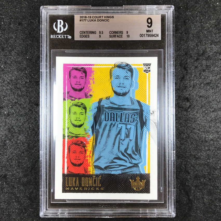 2018-19 Court Kings LUKA DONCIC Rookies III #177 BGS 9 (424)