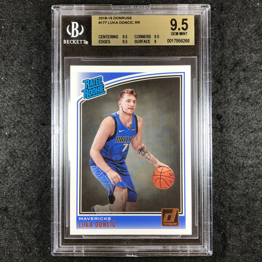 2018-19 Donruss LUKA DONCIC Rated Rookie #177 BGS 9.5 (266)