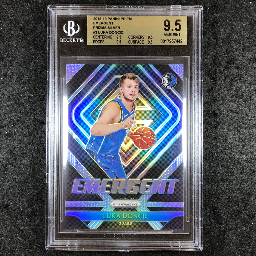 2018-19 Prizm LUKA DONCIC Emergent Rookie Silver #3 BGS 9.5 (442)