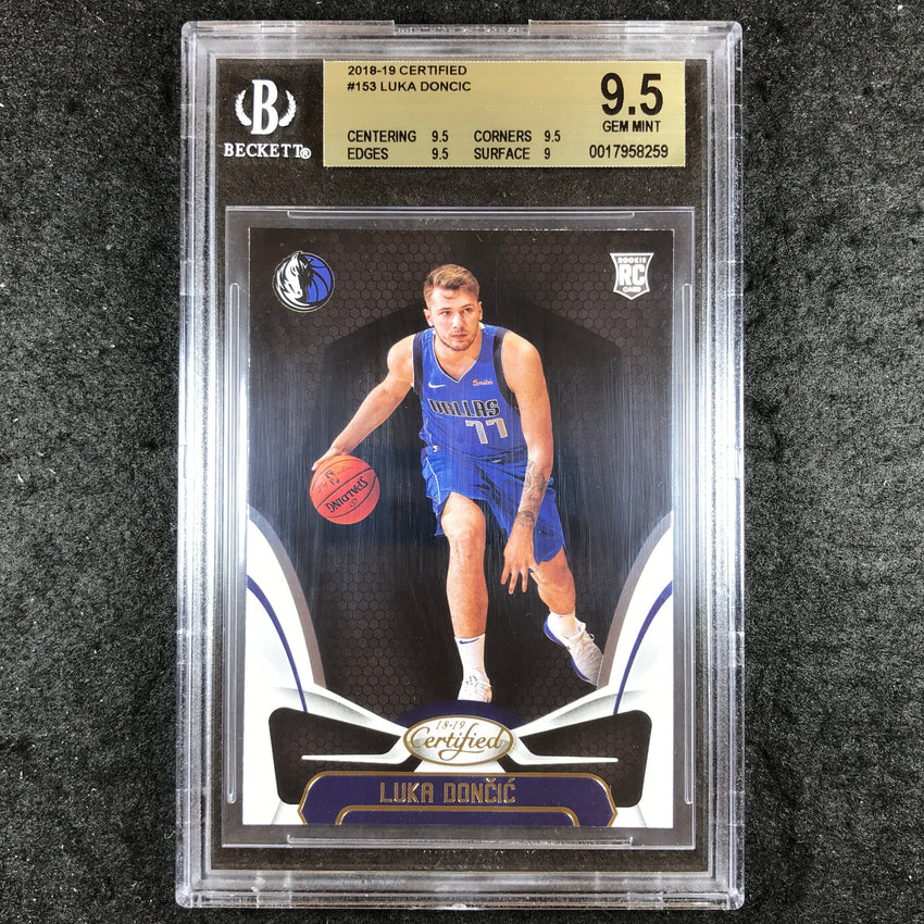 2018-19 Certified LUKA DONCIC Rookie Base #153 BGS 9.5 (259)