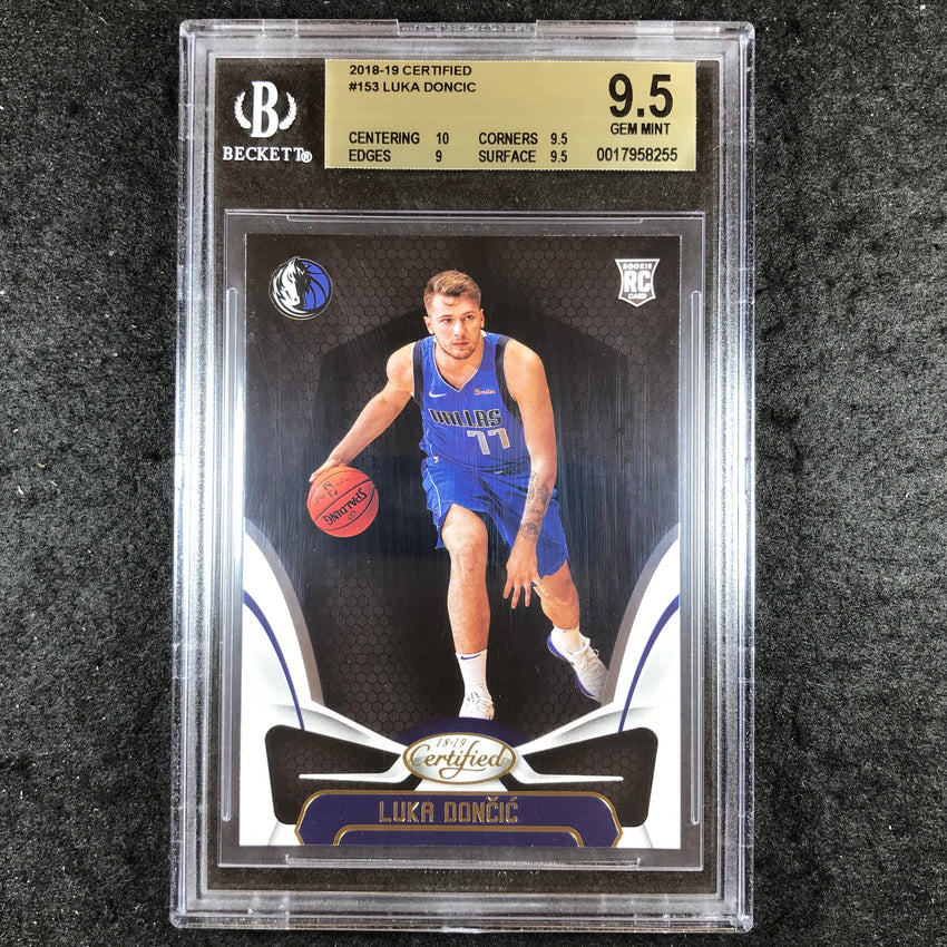 2018-19 Certified LUKA DONCIC Rookie Base #153 BGS 9.5 (255)