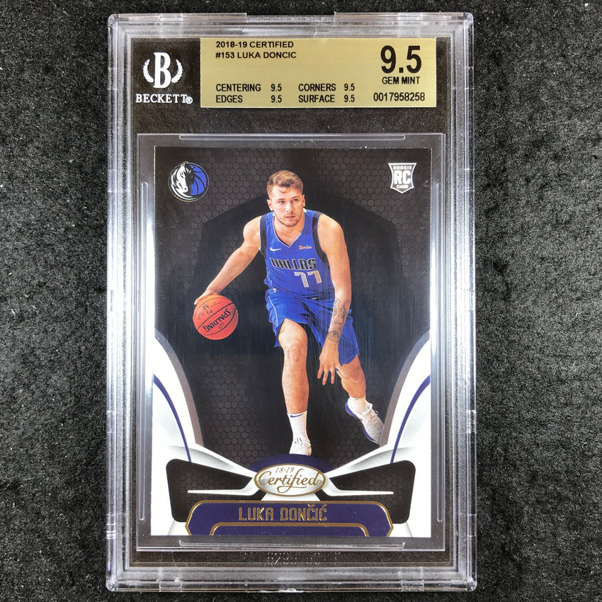 2018-19 Certified LUKA DONCIC Rookie Base #153 BGS 9.5 (258)