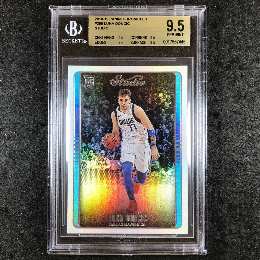 2018-19 Chronicles LUKA DONCIC Studio Rookie #296 BGS 9.5 (445)