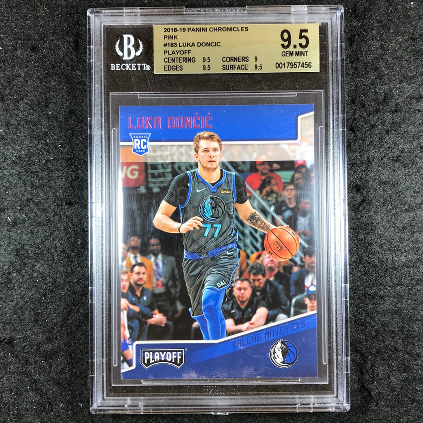 2018-19 Chronicles LUKA DONCIC Playoff Rookie Pink #183 BGS 9.5 (456)