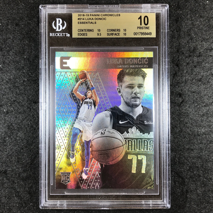2018-19 Chronicles LUKA DONCIC Essentials Rookie #214 BGS 10 (449)