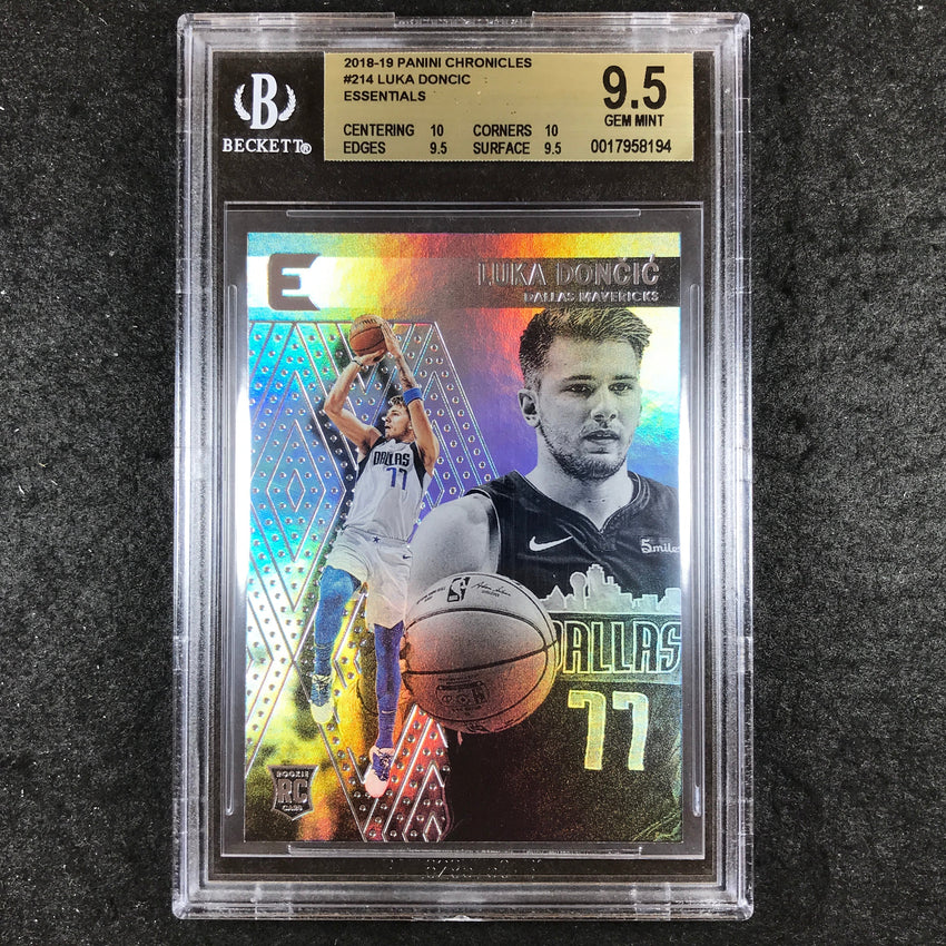 2018-19 Chronicles LUKA DONCIC Essentials Rookie #214 BGS 9.5 (194)