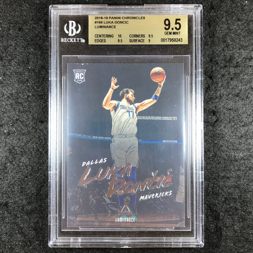 2018-19 Chronicles LUKA DONCIC Luminance Rookie #166 BGS 9.5 (243)