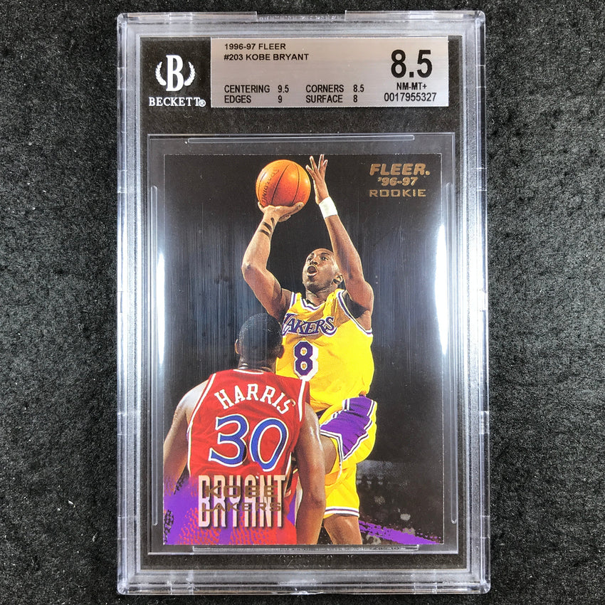 1996-97 Fleer KOBE BRYANT Rookie #203 BGS 8.5 (327)