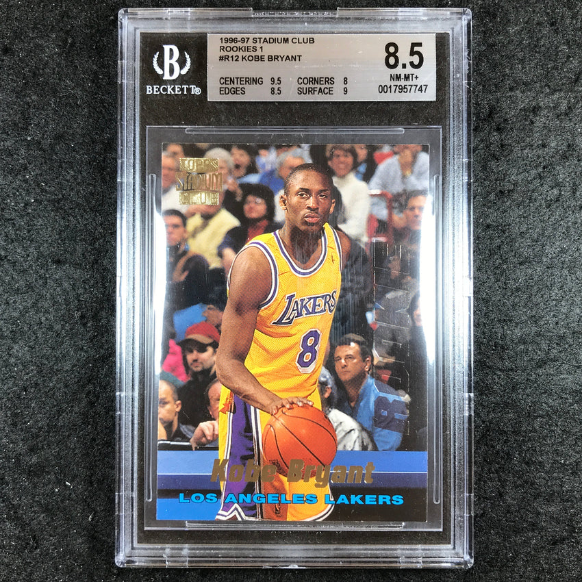 1996-97 Stadium Club KOBE BRYANT Rookies 1 #R12 BGS 8.5 (747)