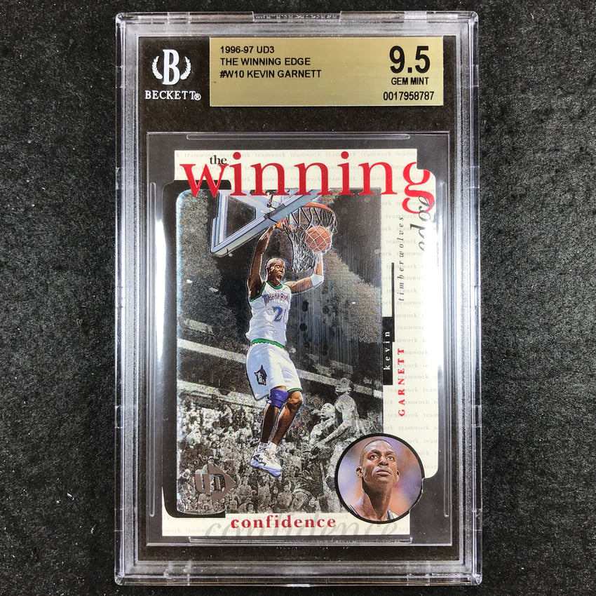 1996-97 UD3 KEVIN GARNETT The Winning Edge Rookie #10 BGS 9.5 (787)
