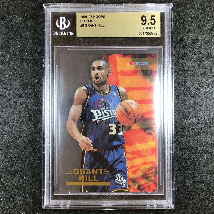1996-97 Hoops GRANT HILL Hot List #6 BGS 9.5 (782)