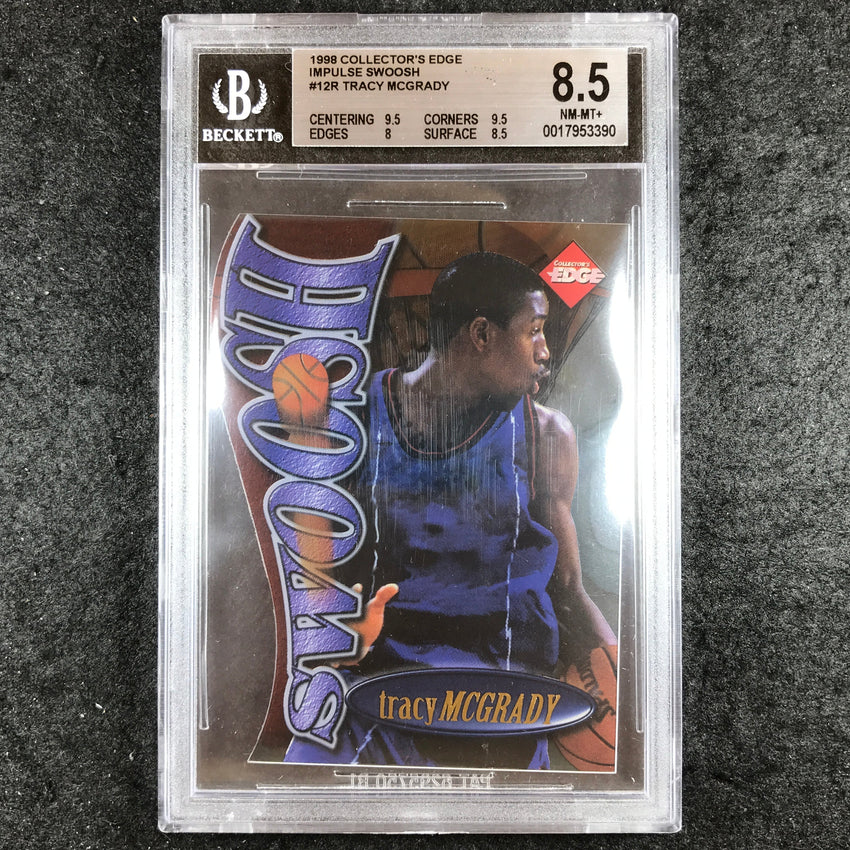 1998 Collector's Edge TRACY MCGRADY Impulse Swoosh Rookie #12R BGS 8.5 (390)
