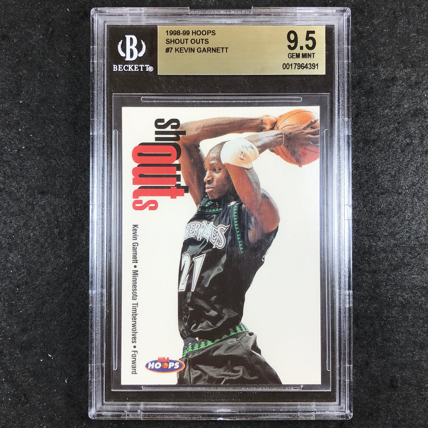 1998-99 Hoops KEVIN GARNETT Shout Outs #7 BGS 9.5 (391)