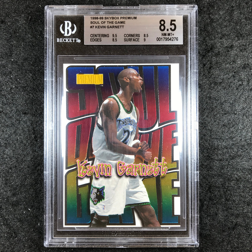 1998-99 Skybox Premium KEVIN GARNETT Soul of the Game #7 BGS 8.5 (276)