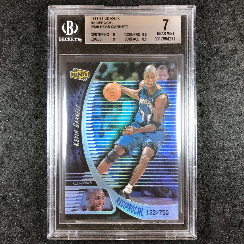 1998-99 UD Ionix KEVIN GARNETT Reciprocal 122/750 #R38 BGS 7 (271)