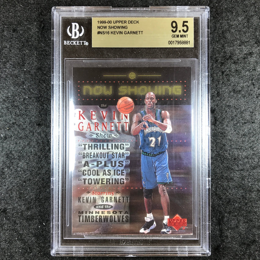 1999-00 Upper Deck KEVIN GARNETT Now Showing #NS16 BGS 9.5 (881)