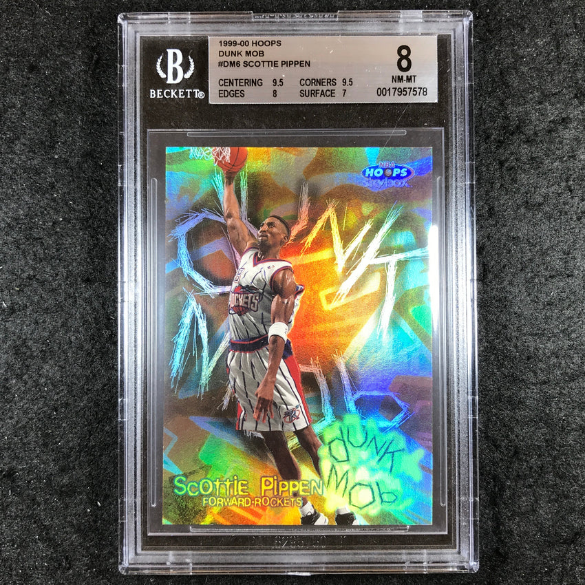 1999-00 Hoops SCOTTIE PIPPEN Dunk Mob #DM6 BGS 8 (578)