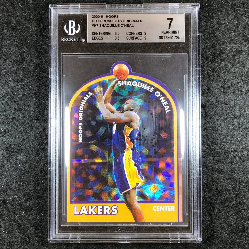 2000-01 Hoops SHAQUILLE O'NEAL Hot Prospects Originals #H7 BGS 7 (725)
